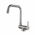 Robinet de Cuisine en Inox avec Bec Escamotable couleur nickel brossé