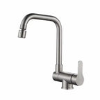 Robinet de Cuisine en Inox avec Bec Escamotable couleur nickel brossé