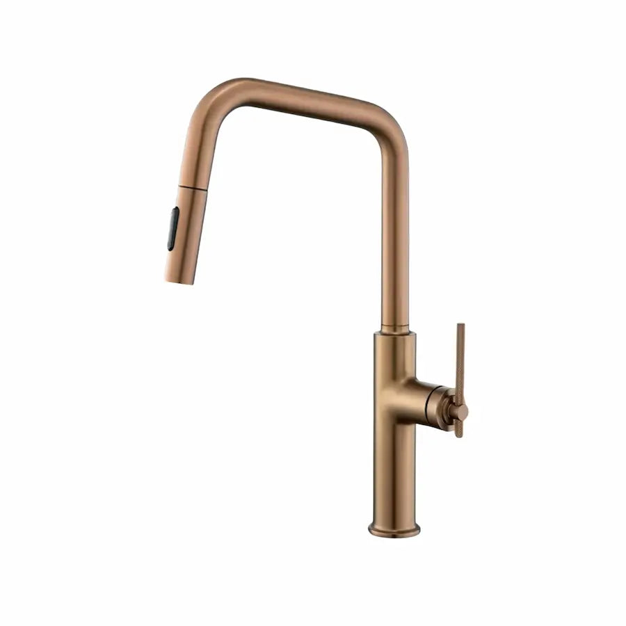 Robinet de Cuisine avec Douchette au Design Contemporain couleur rose