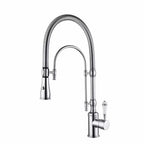 Robinet de Cuisine avec Douchette au Style Vintage couleur chrome