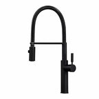 Robinet de Cuisine avec Douchette en Laiton Design Contemporain couleur noir