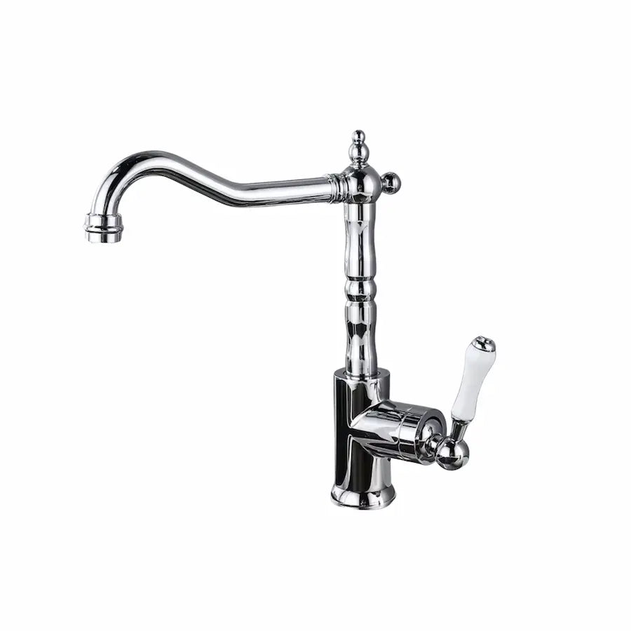 Robinet de Cuisine Vintage en Laiton couleur chrome