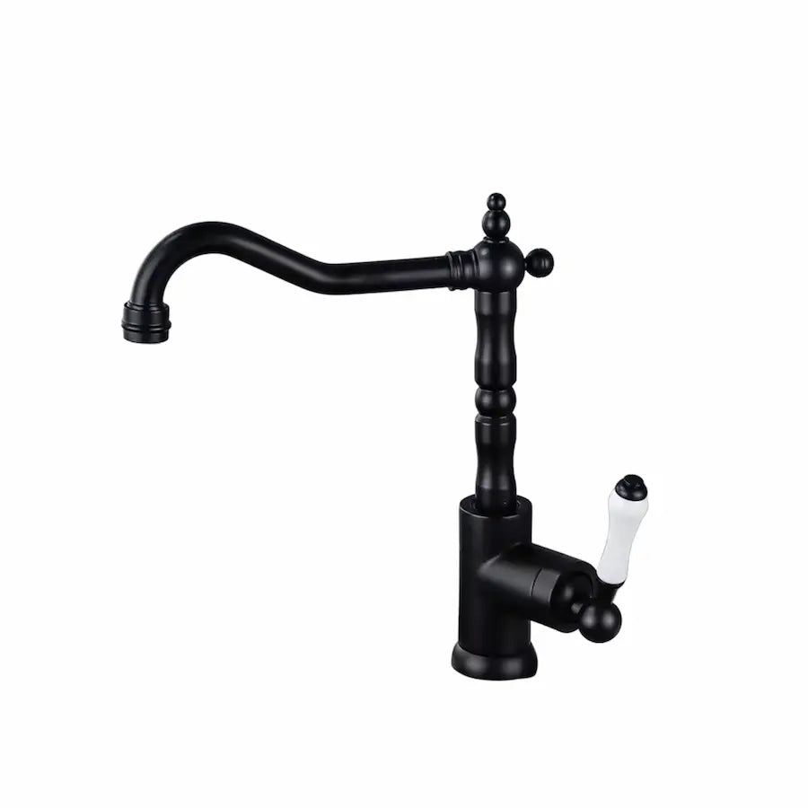 Robinet de Cuisine Vintage en Laiton couleur noir
