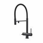 Robinet de Cuisine 3 Voies en Laiton avec Double Bec couleur noir