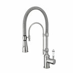 Robinet de Cuisine avec Douchette au Style Vintage couleur nickel