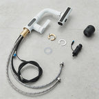 Kit complet mitigeur robinet cascade avec flexible, raccords et système d’alimentation LED