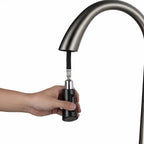 détails douchette Robinet de Cuisine en Inox couleur gris
